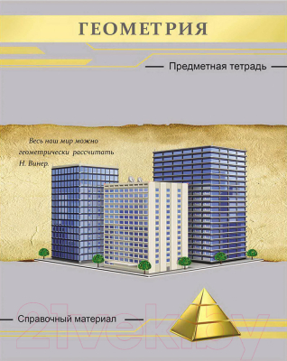 

Тетрадь предметная Проф-Пресс, Геометрия Серебро / 48-2643