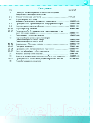 

Контурные карты Белкартография, Физическая география