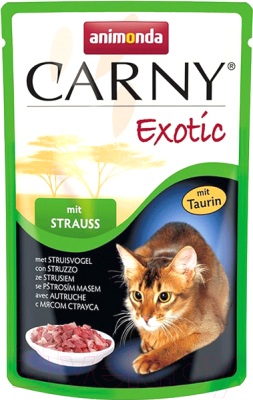 

Корм для кошек Animonda, Carny Exotic с мясом страуса