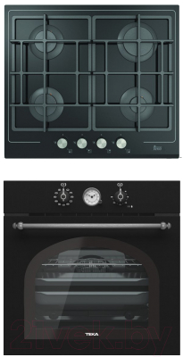

Комплект встраиваемой техники Teka, HRB 6300 ATS Silver + PAC 60 4G AI AL CI Black