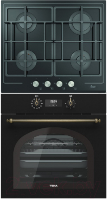 

Комплект встраиваемой техники Teka, HRB 6400 ATB Brass + PAC 60 4G AI AL CI Black