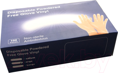 

Перчатки одноразовые No Brand, Виниловые