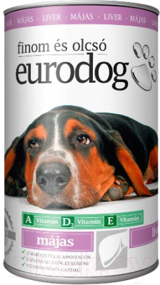 

Корм для собак Eurodog, С печенью / ED102