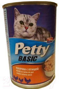 

Корм для кошек Bono, Petty с кусочками птицы / Pet02