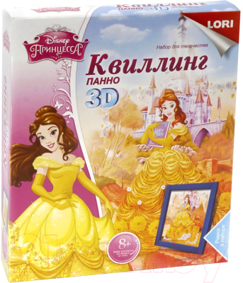 

Набор для творчества Lori, Квиллинг. Панно Disney Бэлль / Квд-003
