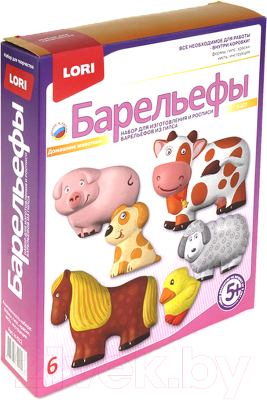 

Набор для творчества Lori, Набор для отливки барельефов. Домашние животные / Н022