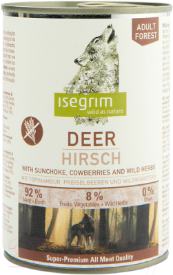 

Корм для собак Isegrim, Adult Forest Deer / 95707