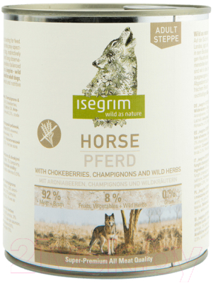 

Корм для собак Isegrim, Adult Steppe Horse / 95719