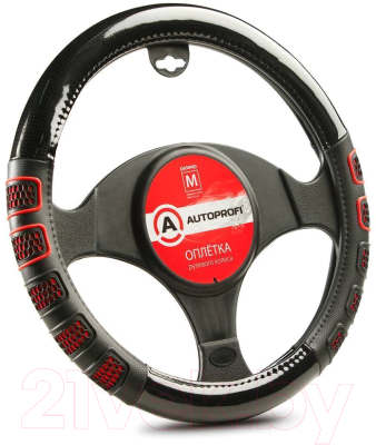 

Оплетка на руль Autoprofi, AP-2051 BK/RD