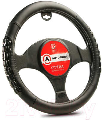 

Оплетка на руль Autoprofi, AP-2060 BK/BK