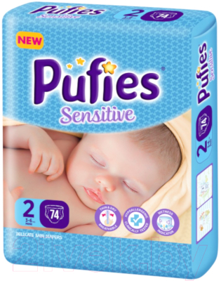 

Подгузники Pufies, Sensitive Mini 3-6кг
