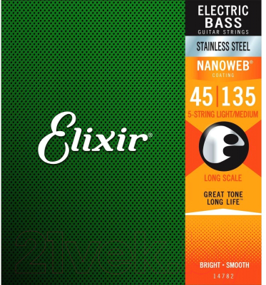 

Струны для бас-гитары Elixir Strings, 14782 45-135 5-String