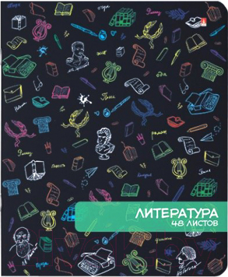 

Тетрадь предметная Альт, Яркое настроение. Литература / 7-48-991/02