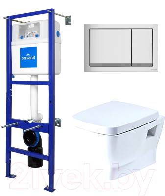 

Унитаз подвесной с инсталляцией Santek, Нео 1WH302410 + S-IN-MZ-LEON_NEW + P-BU-ENT/Cm