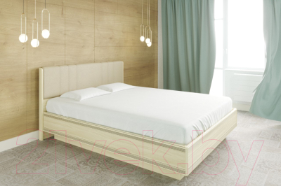 Полуторная кровать Лером Карина КР-1011-АС 120x200 (ясень асахи)
