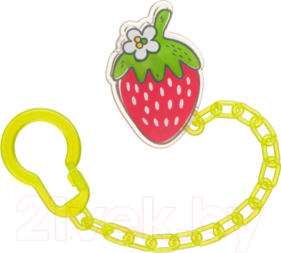 

Держатель для пустышки Happy Baby, С разноцветным рисунком;красный;желтый, Soother Holder 11008