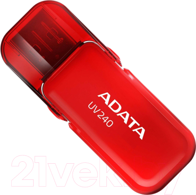 

Usb flash накопитель A-data, DashDrive UV240 Red 16GB (AUV240-16G-RRD)