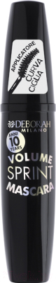 

Тушь для ресниц Deborah Milano, Черный, Volume Sprint с подкручивающей щеточкой