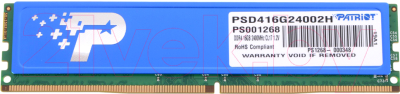 

Оперативная память DDR4 Patriot, PSD416G24002H
