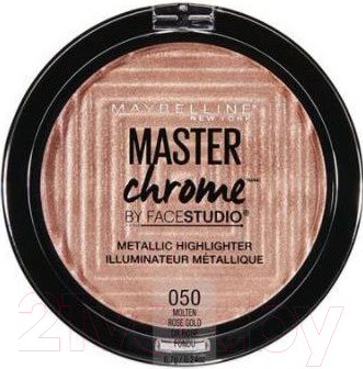 

Хайлайтер Maybelline New York, Золотистый;розовый, Master Chrome тон 050 Rose Gold