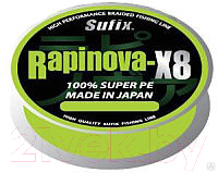 

Леска плетеная Sufix, Светло-зеленый, Rapinova-X8 PE 1.5/0.205мм / SRP205GRL150