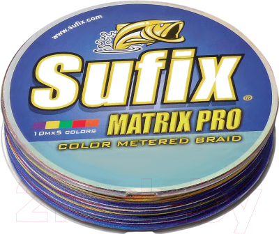 

Леска плетеная Sufix, Разноцветный, Matrix Pro x6 0.12мм / SMP12M100X6RU