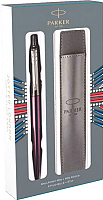 Ручка шариковая Parker Jotter Victoria Violet CT + чехол 2061286 -