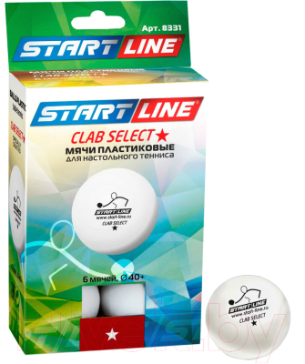 

Мячи для настольного тенниса Start Line, Club Select 1 New