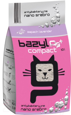 

Наполнитель для туалета Bazyl, Ag+ Compact Lavender