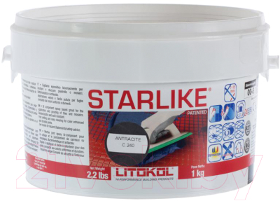 

Фуга Litokol, Серый, Litochrom Starlike С.320