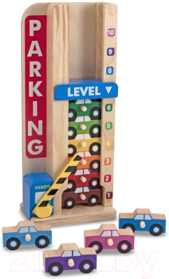 

Развивающая игрушка Melissa & Doug, Сложи и посчитай. Гараж / 15182