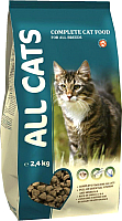 Корм для кошек All Cats Полнорационный для взрослых кошек (2.4кг) -