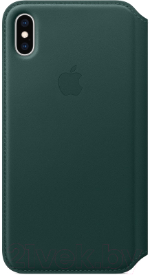 

Чехол-книжка Apple, Leather Folio для iPhone XS Max Forest Green / MRX42