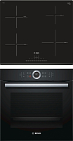 Комплект встраиваемой техники Bosch HBG655BB1 + PIE631FB1E -