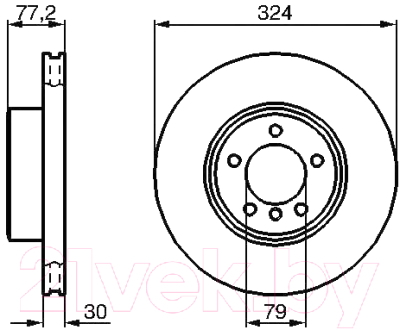 

Тормозной диск Bosch, 0986479115