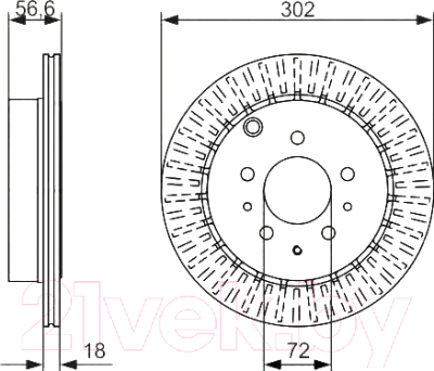 

Тормозной диск Bosch, 0986479757