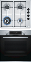 Комплект встраиваемой техники Bosch HBG537BS0R + PBH6B5B60 -