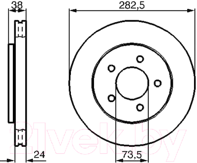 

Тормозной диск Bosch, 0986478983