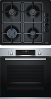 Комплект встраиваемой техники Bosch HBG536ES0R + PBP6C6B91R -