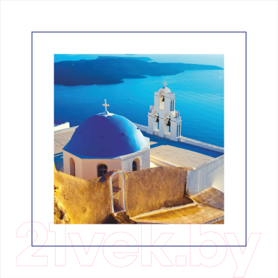 Картина Алмаз-Люкс Православная церковь в Греции / РК-023
