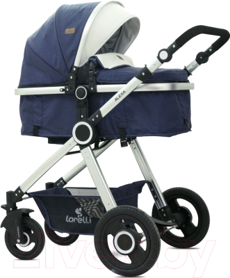 

Детская универсальная коляска Lorelli, Alexa 3 в 1 Dark Blue Birds