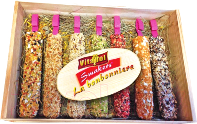

Лакомство для птиц Vitapol, Smakers Шкатулка с зерновыми палочками ZVP-3162
