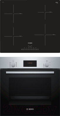 

Комплект встраиваемой техники Bosch, HBF114BS0R + PUE611FB1E