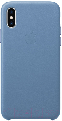 

Чехол-накладка Apple, Leather Case для iPhone XS Cornflower / MVFP2