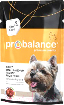 

Корм для собак ProBalance, Immuno Protection Adult Small & Medium