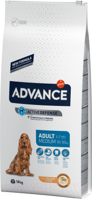 

Корм для собак Advance, Medium Adult с курицей и рисом