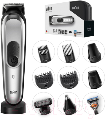 

Набор для стайлинга Braun, MGK7920TS с бритвой Fusion 5 ProGlide + 2 кассеты